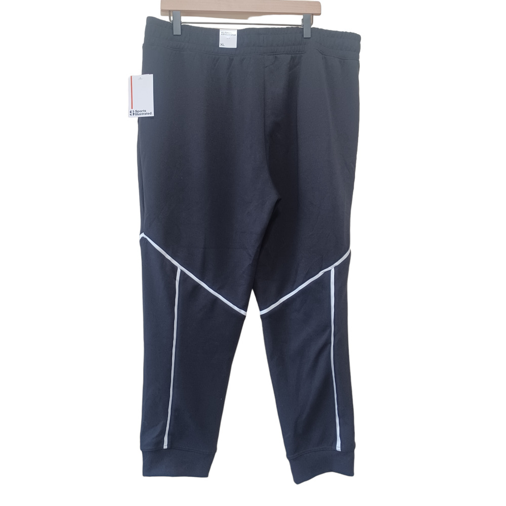 Sports Illustrated Mens Black/white Gym Pants Size XL NWT